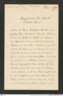 Nachlass Franz Steindachner, Brief von Eduard Graeffe an Franz Steindachner (21.09.1900), Inv.Nr. 173.24, Seite 1